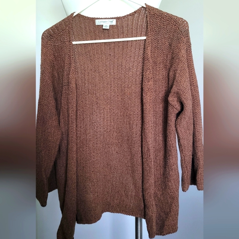 Brown Knit Cardigan